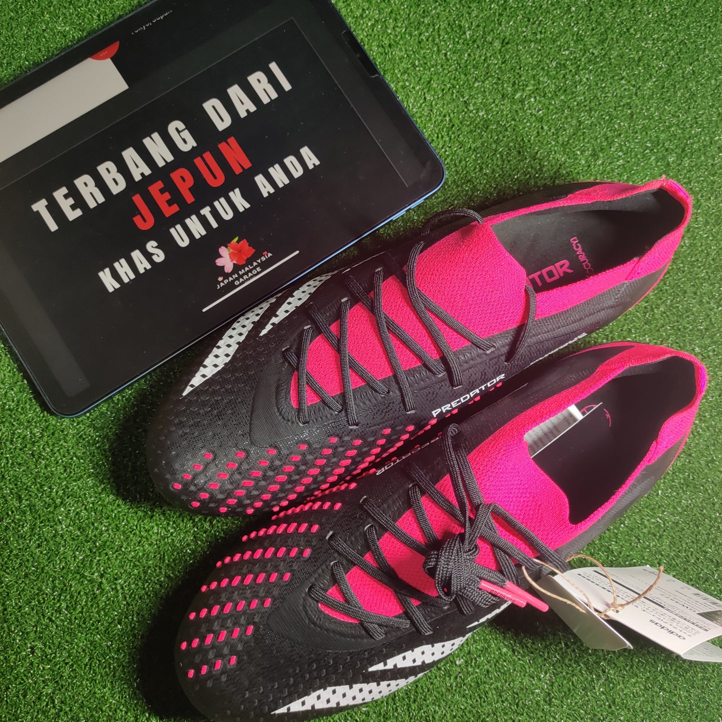 Adidas Predator Accuracy.1 L FG (Core Black/Team Shock Pink)