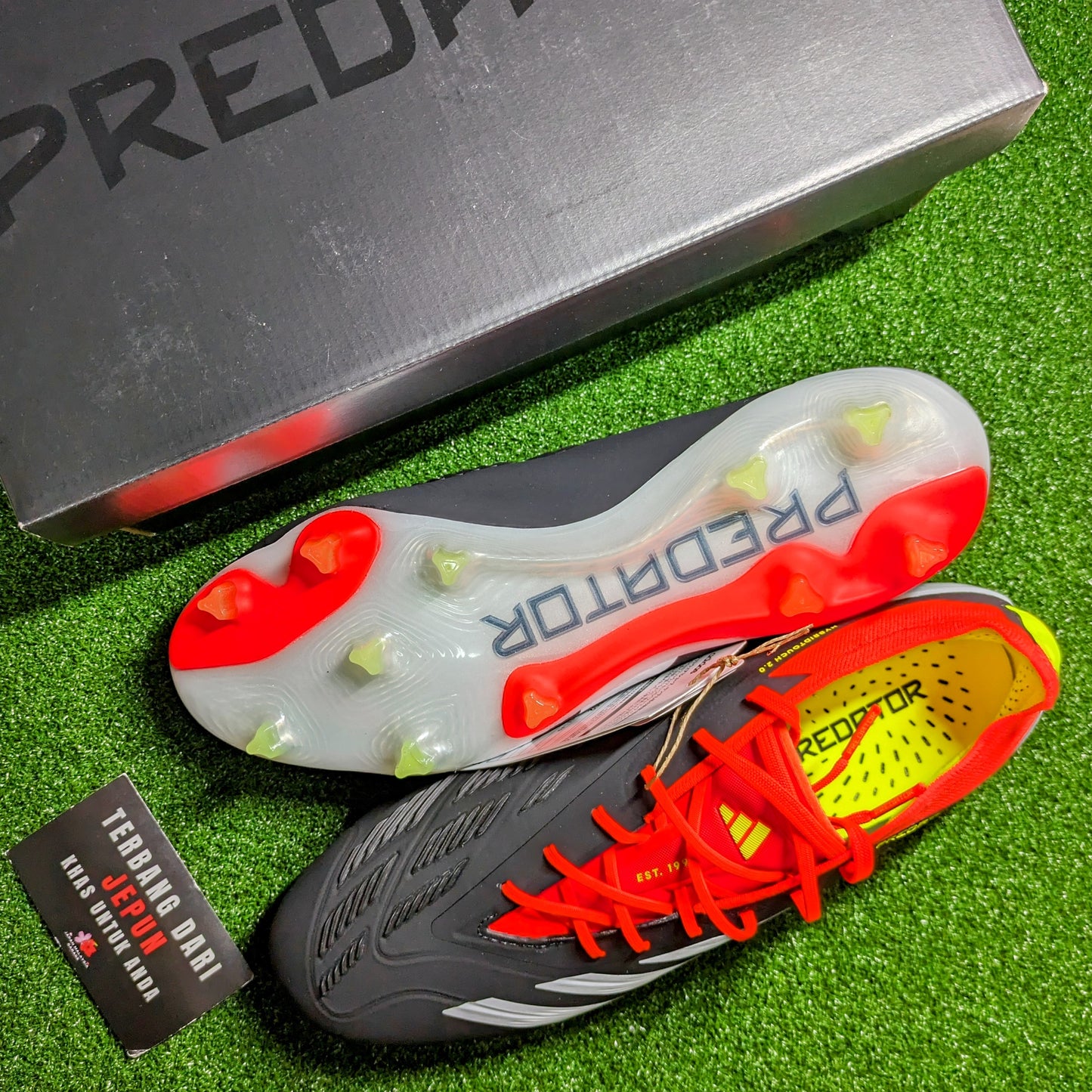 Adidas Predator L Elite FG (Core Black/Solar Red)