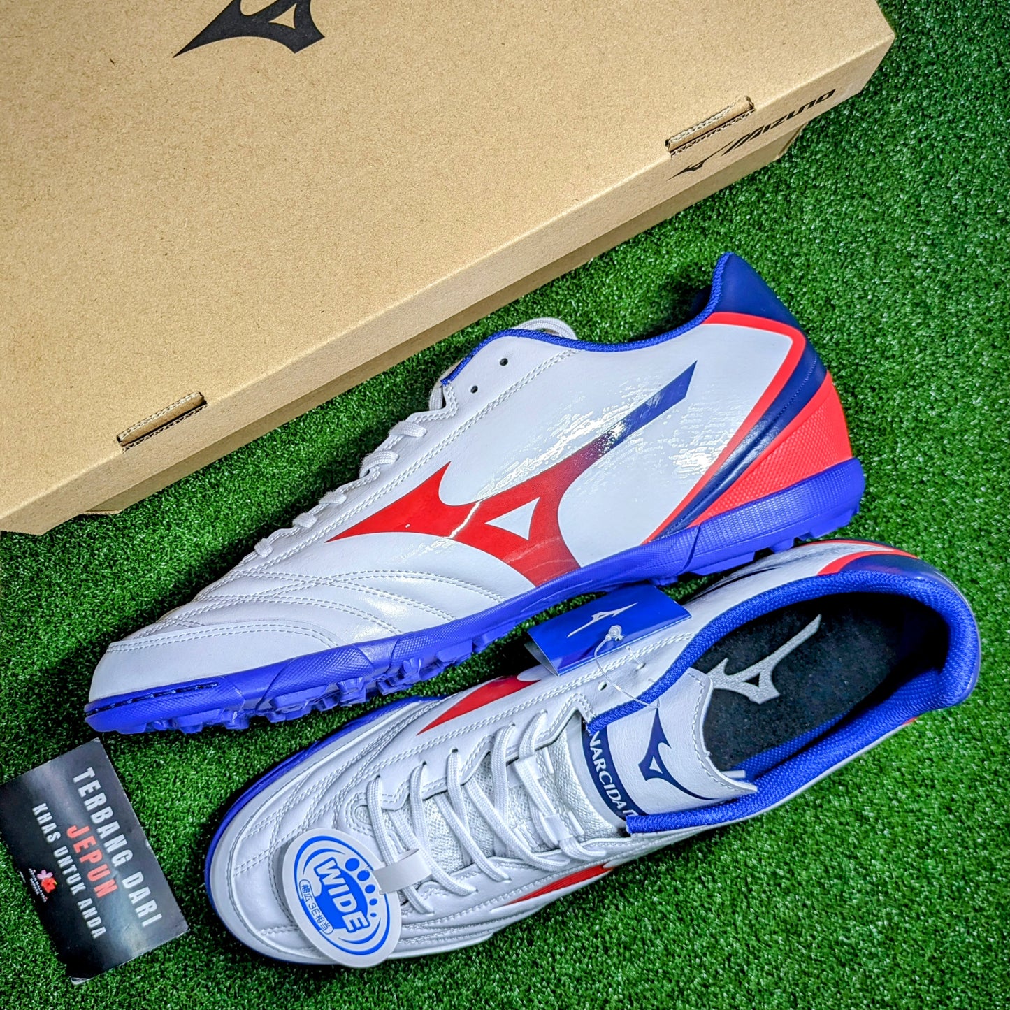 Mizuno Monarcida Neo Sala Select TF(White/Red/Blue)